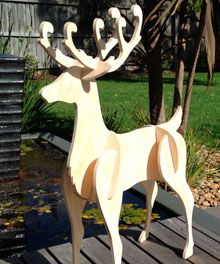 reindeer pattern free plywood